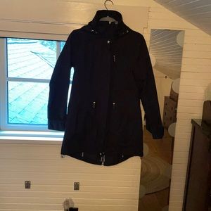COLE HAAN Black raincoat
